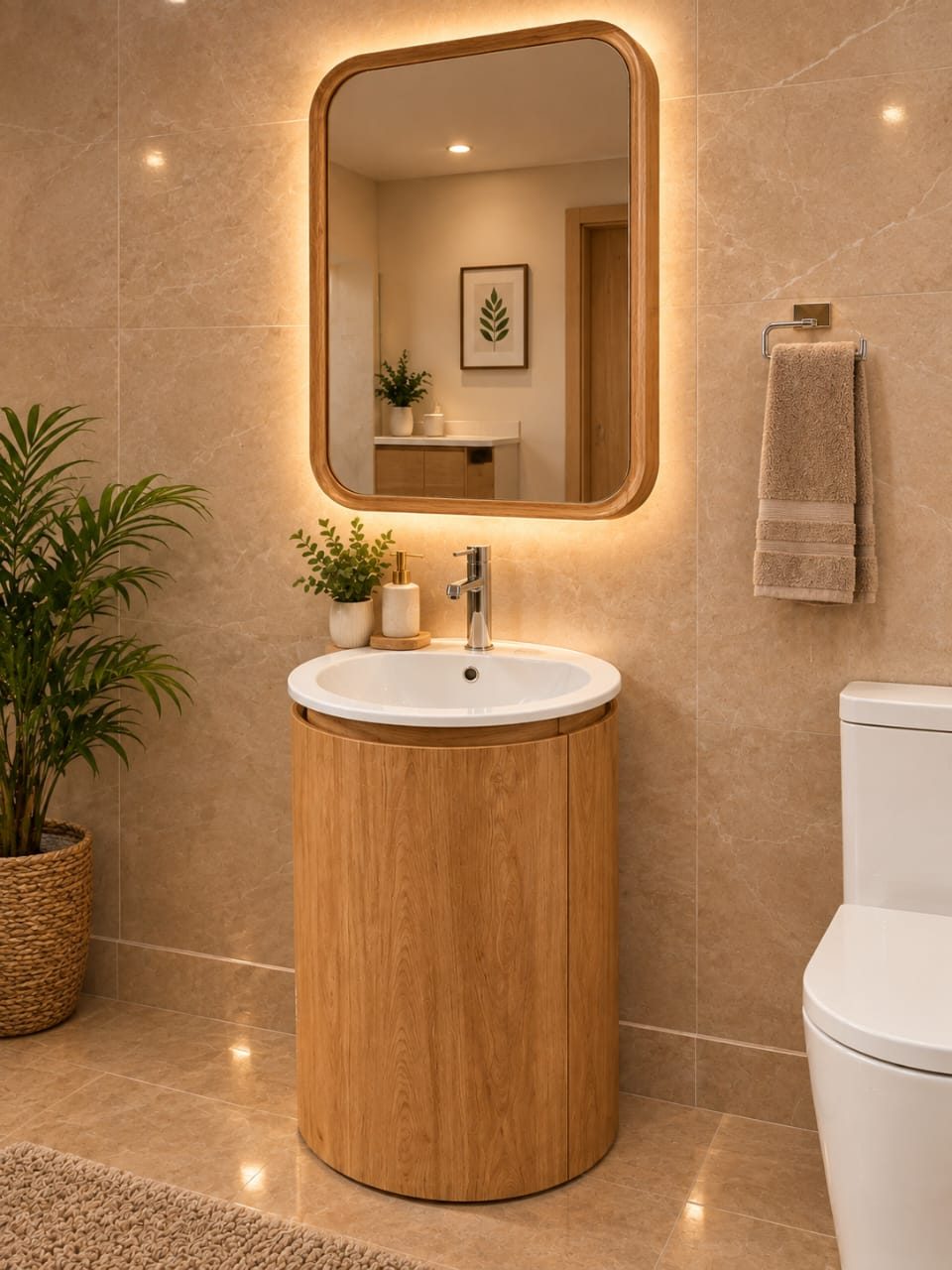 VANITY SINK + MIRROR - JA25006-1N