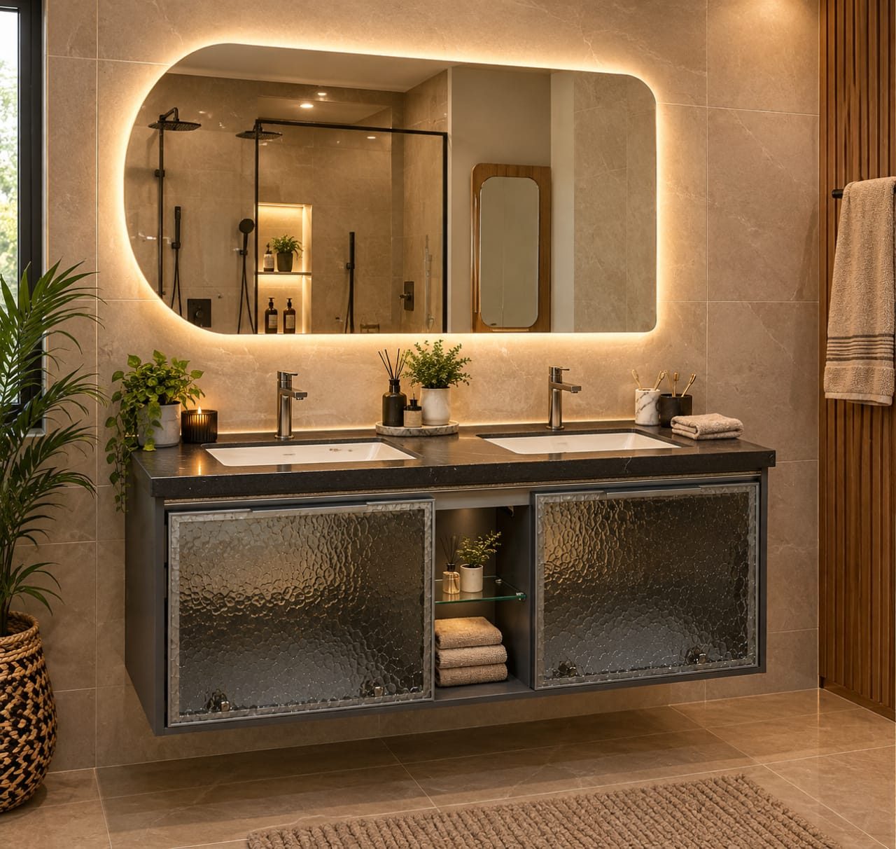 VANITY SINK + MIRROR+ONYX 1036 - 120CM