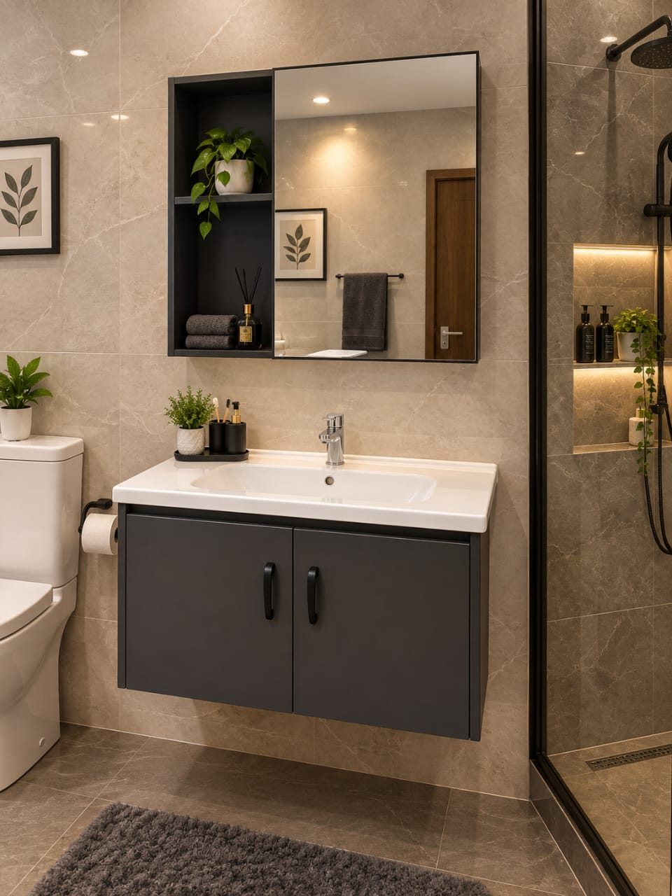 VANITY SINK + MIRROR _F