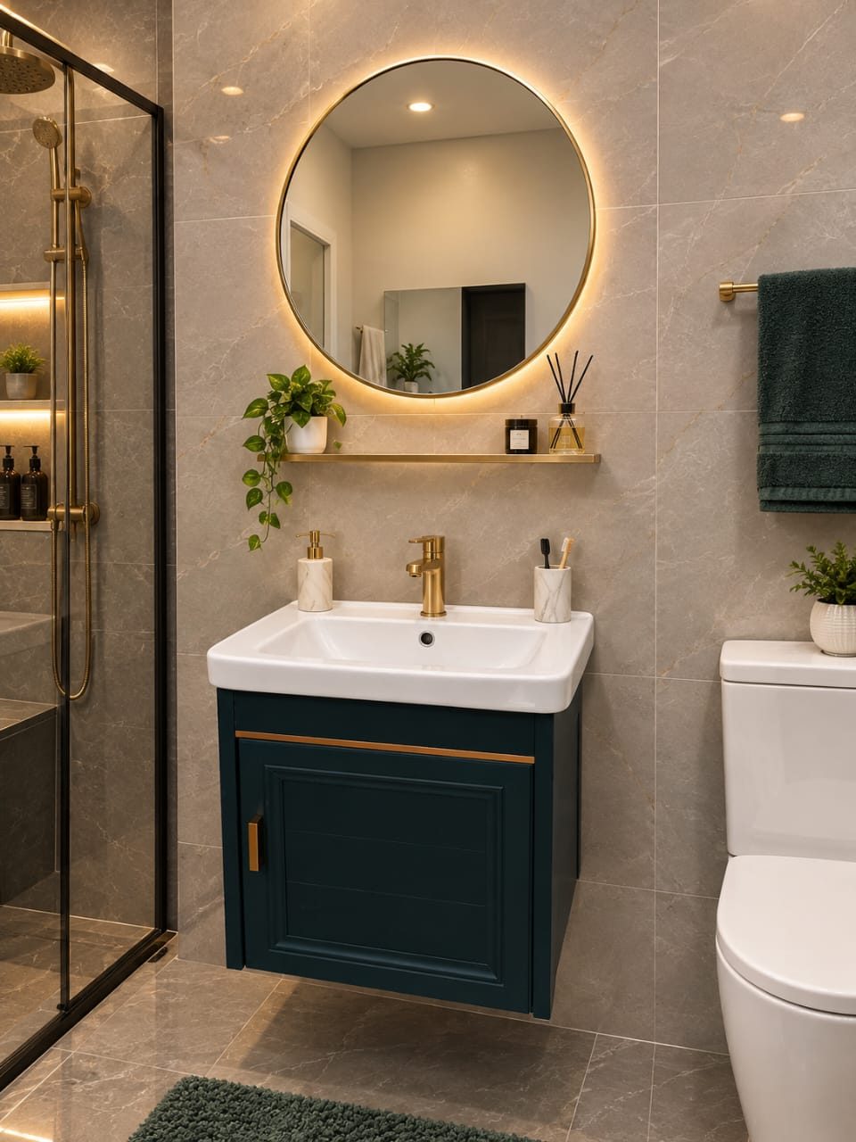 VANITY SINK + MIRROR  - ONYX 9 - 30CM