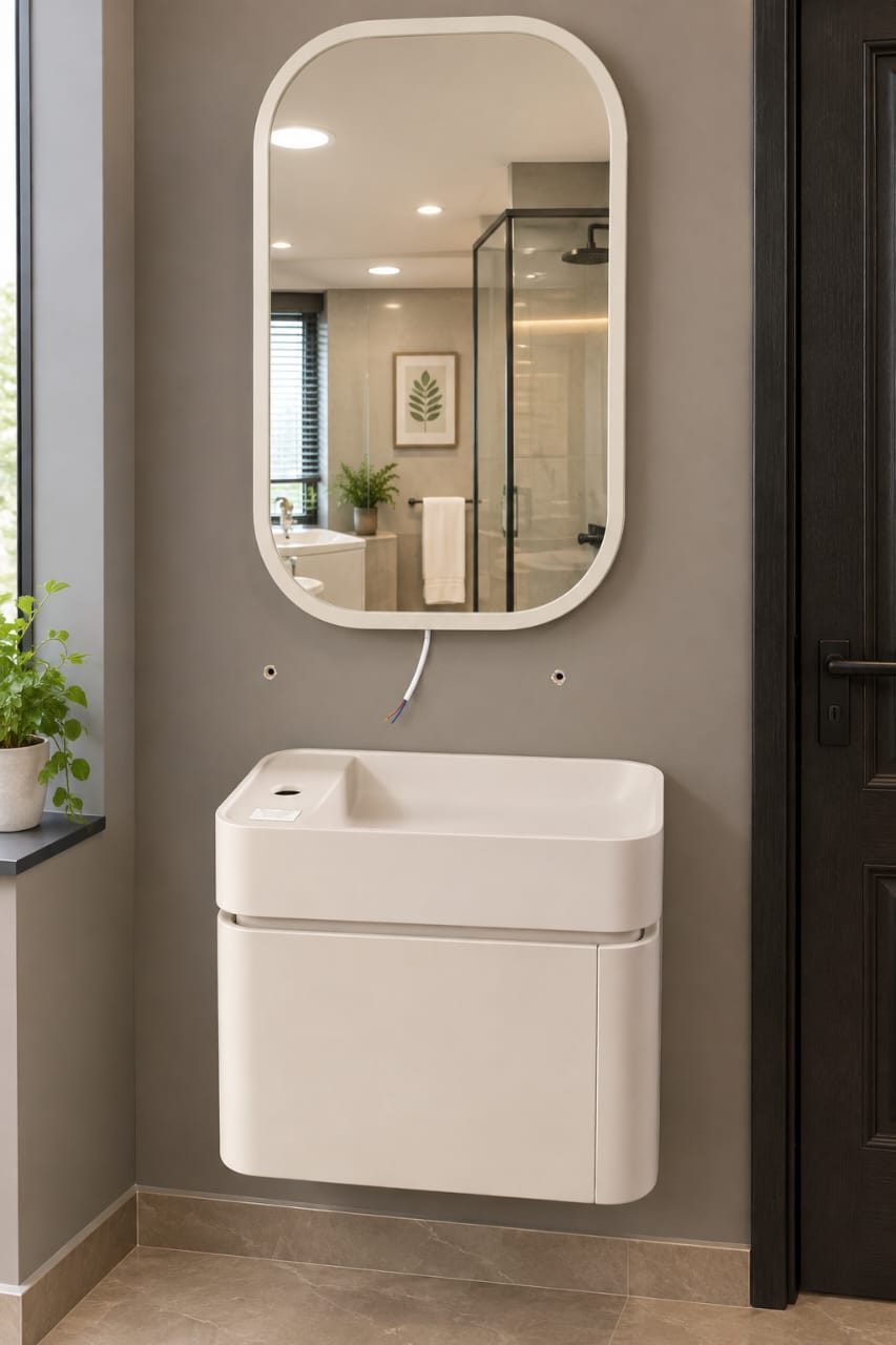 VANITY SINK + MIRROR - JA25025-BE