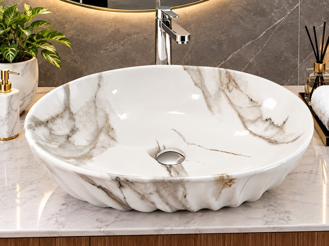 CERAMIC BASIN - 2144A