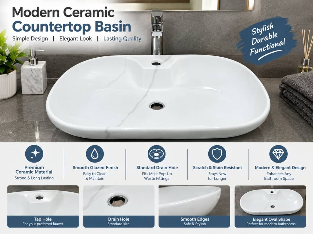 CERAMIC BASIN - 9446B