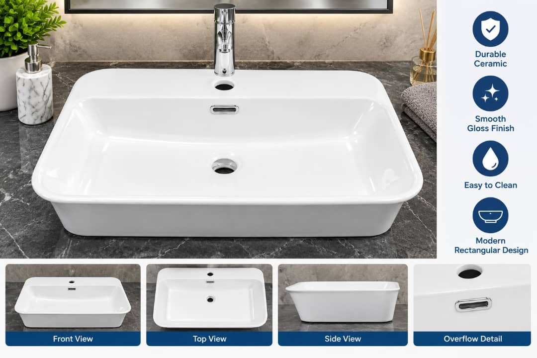CERAMIC BASIN - 9772