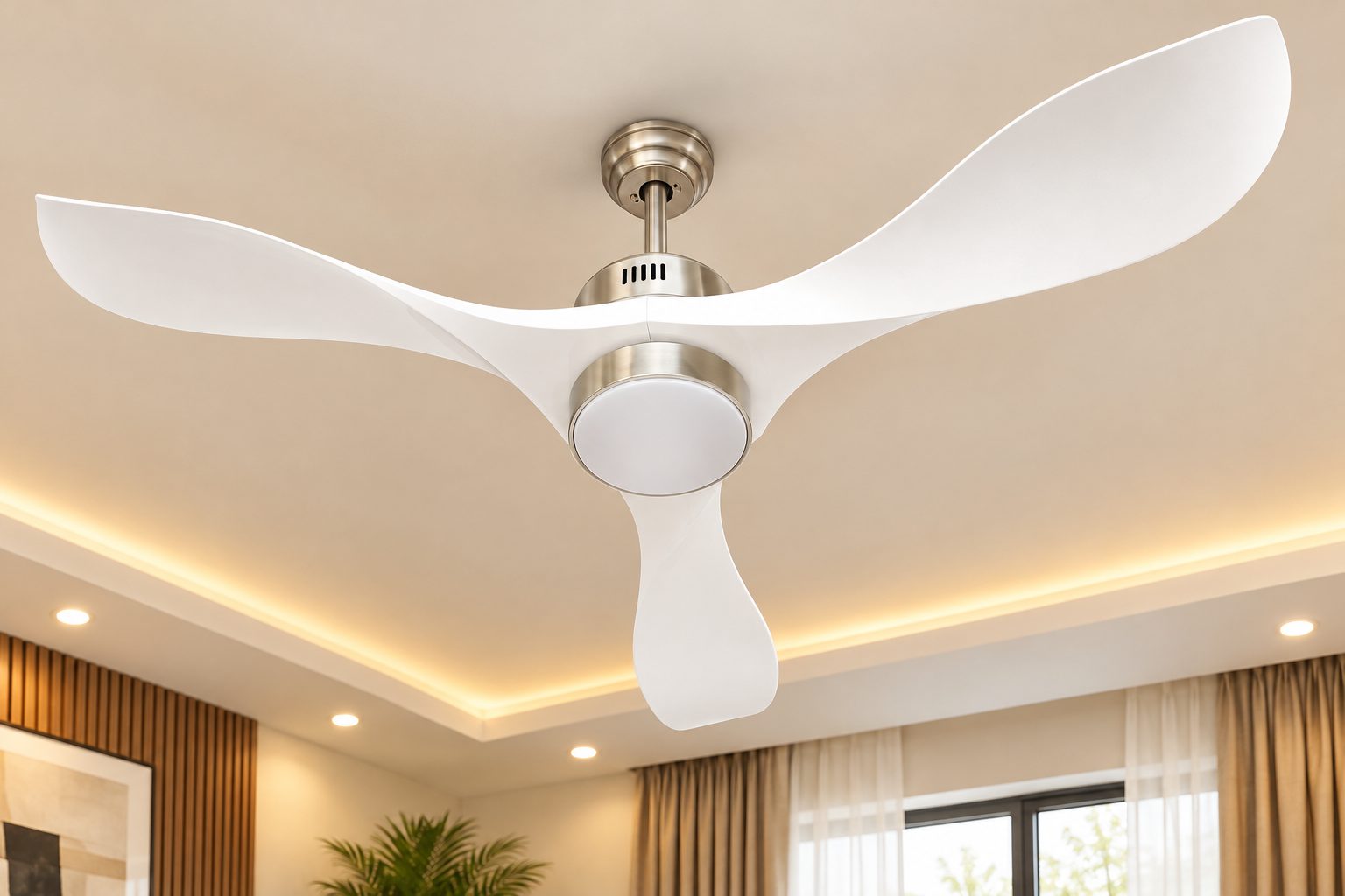 CEILING FAN - 1803L - SAND NICKEL