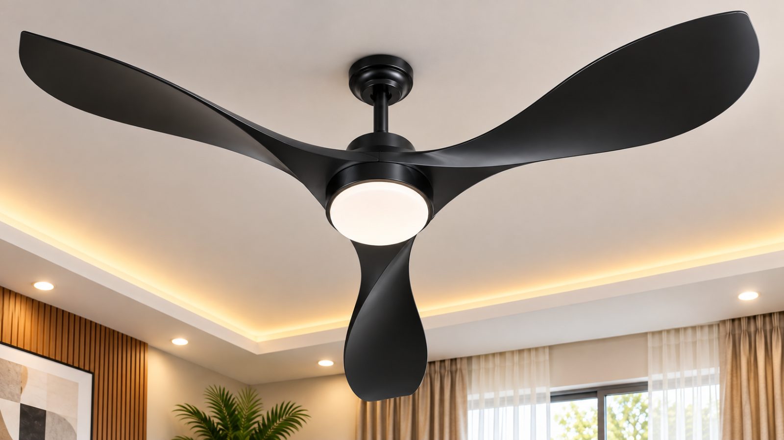CEILING FAN - 1803BK - BLACK