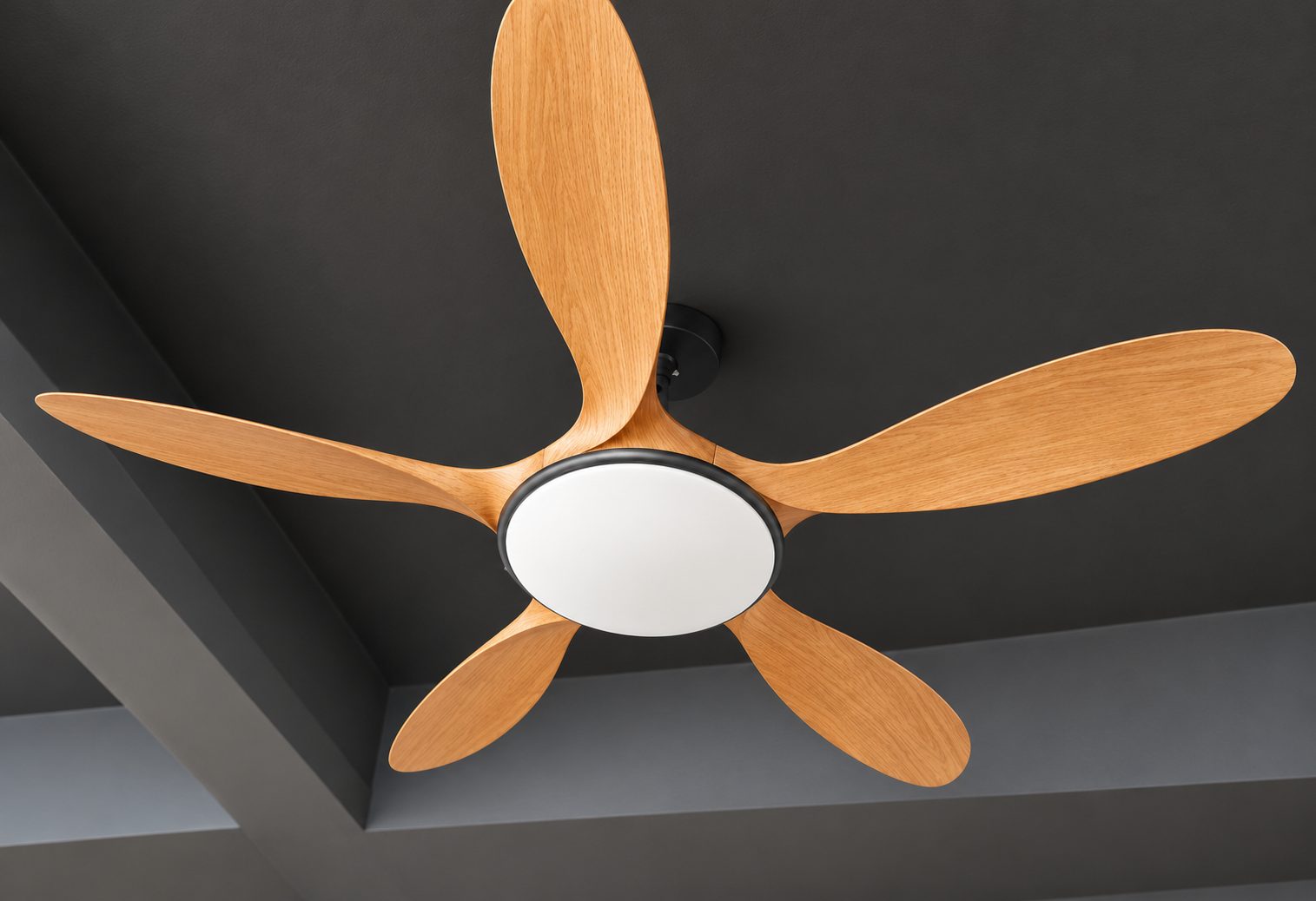 CEILING FAN - 2113 - BLACK+WALNUT