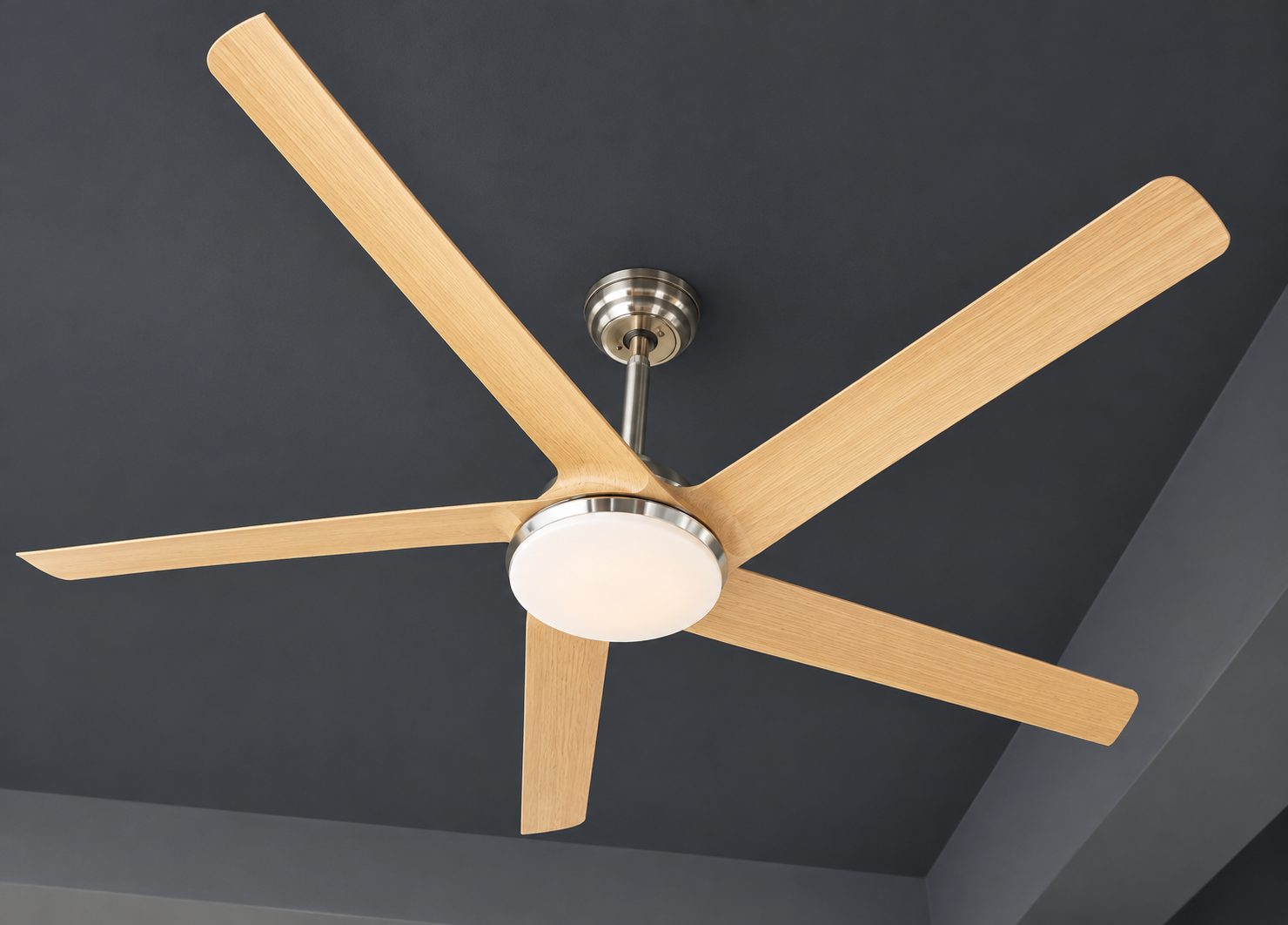CEILING FAN - 2452 - SAND NICKEL+LIGHT