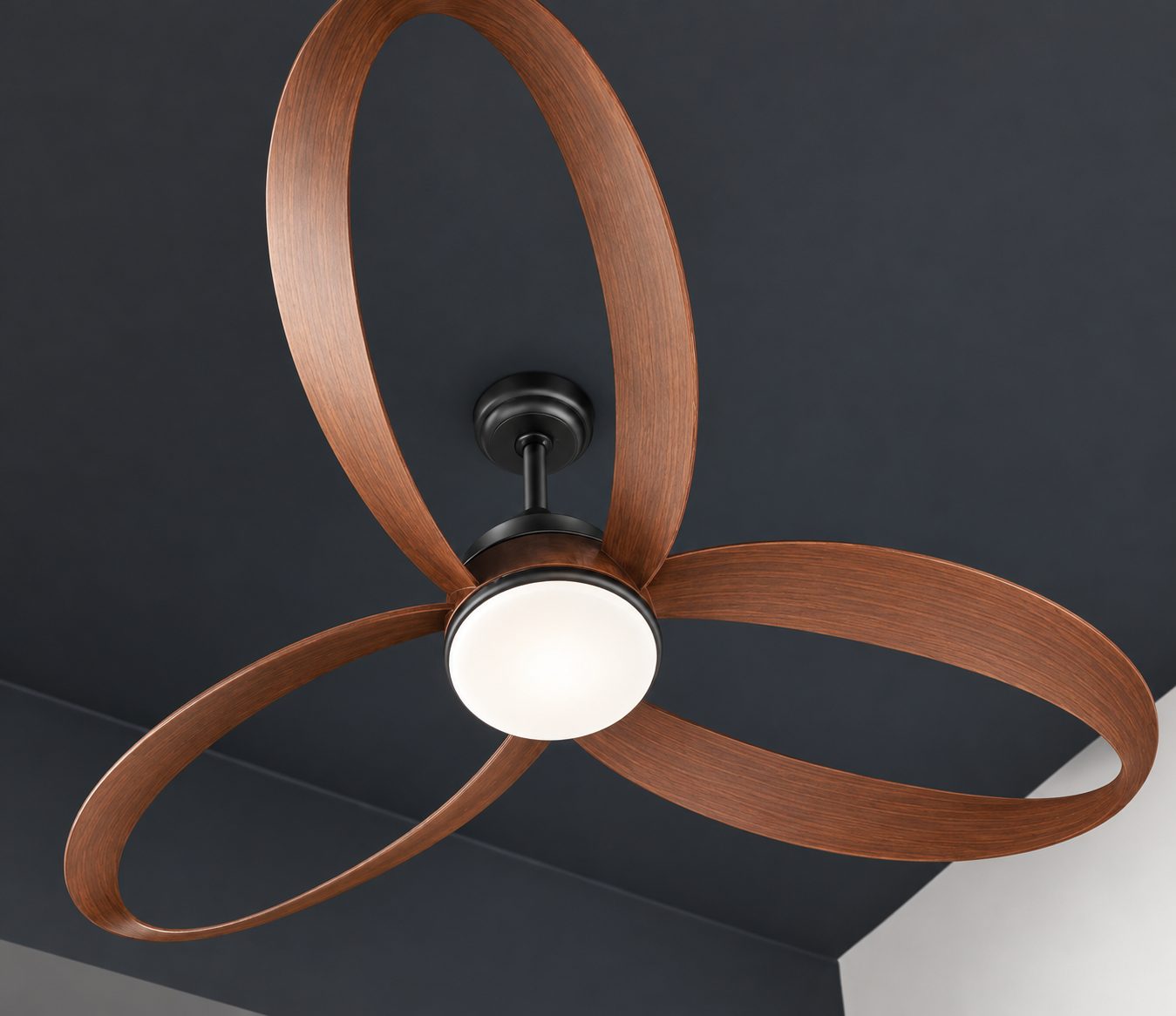 CEILING FAN  2503 - BLACK+WALNUT