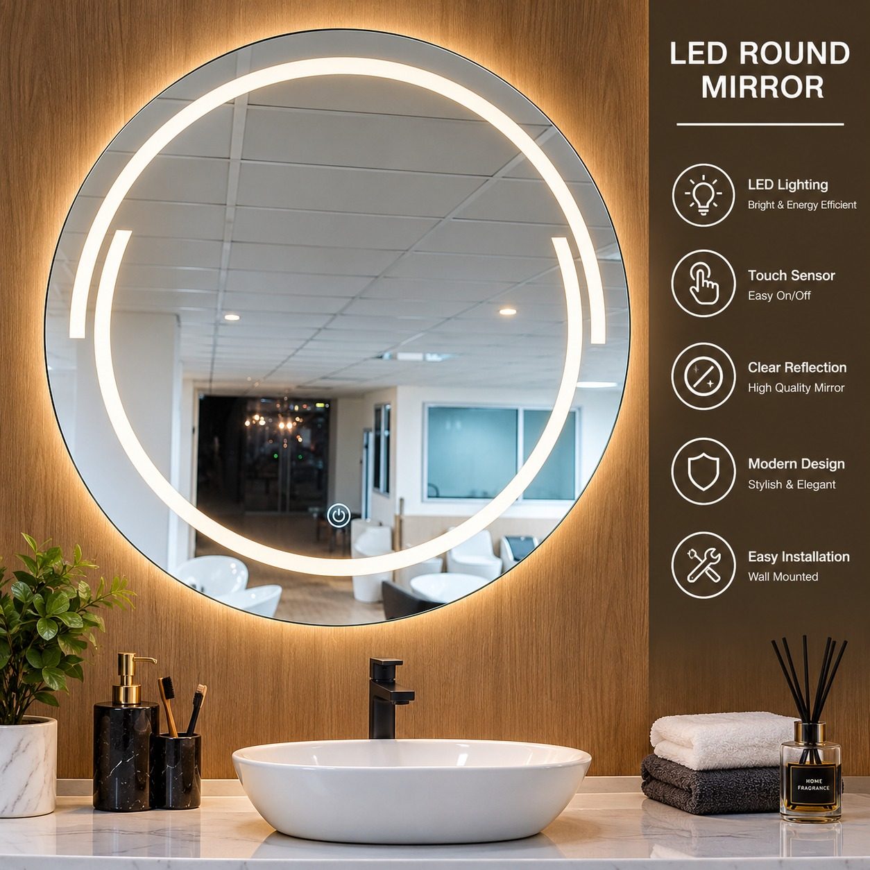 ROUND MIRRIOR  LED-164
