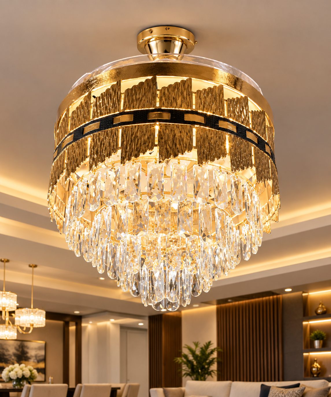 FAN LIGHT - 33068 - GOLDEN