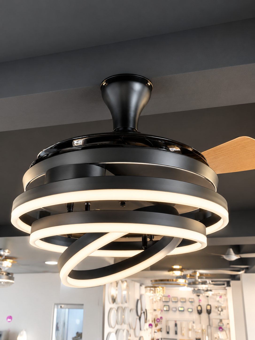 FAN LIGHT - 33065 - BLACK