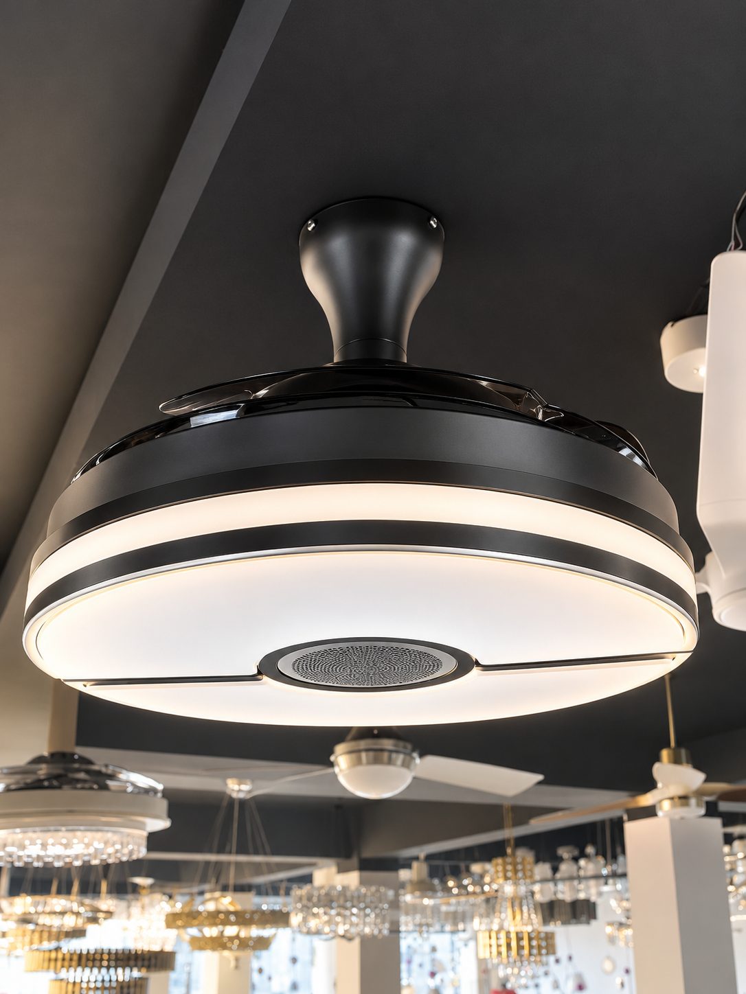 FAN LIGHT - 33079 - COFFEE