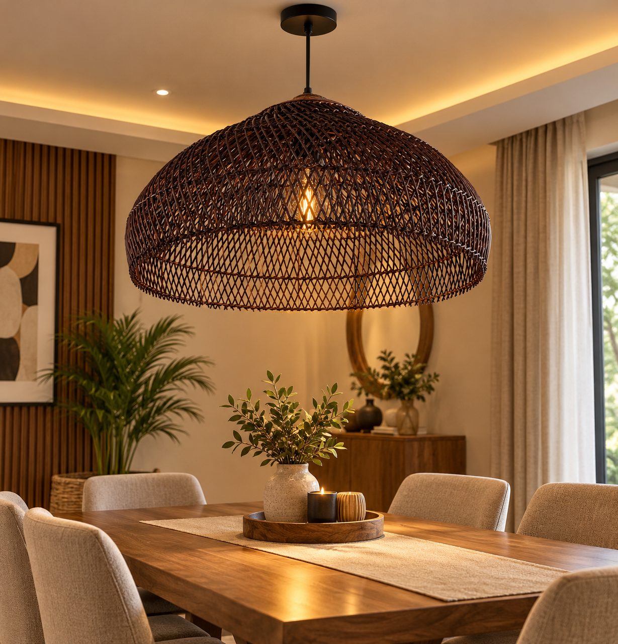 RATTAN LIGHT - RAT23 - 600MM