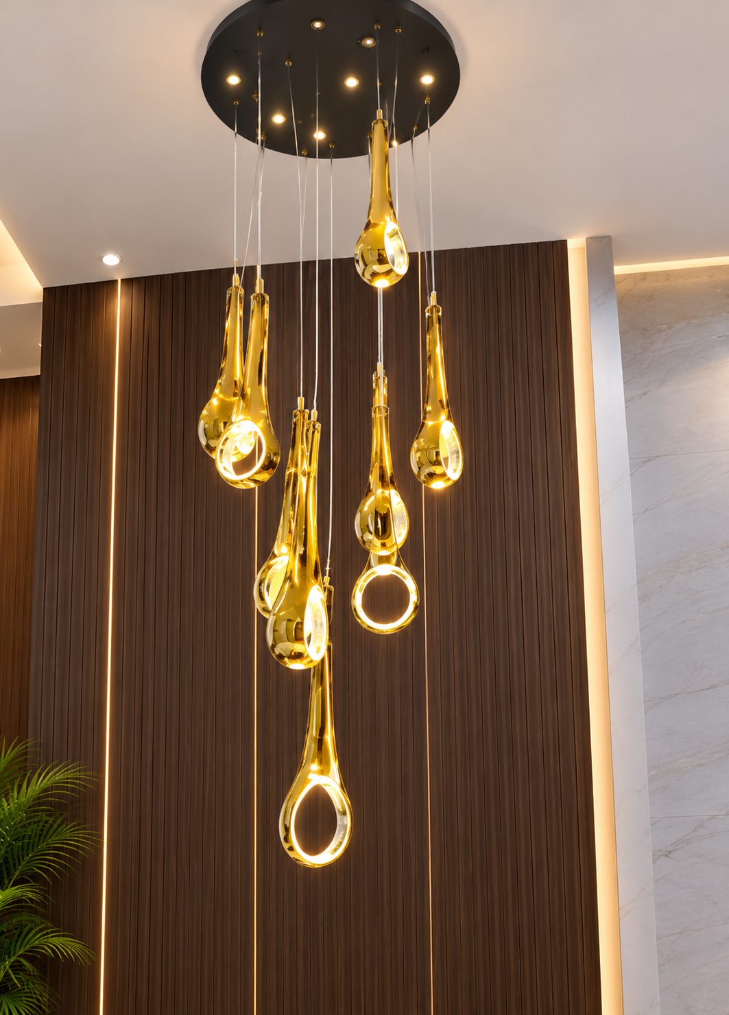 CHANDELIER - 69052-D400*H1400 GD/GD